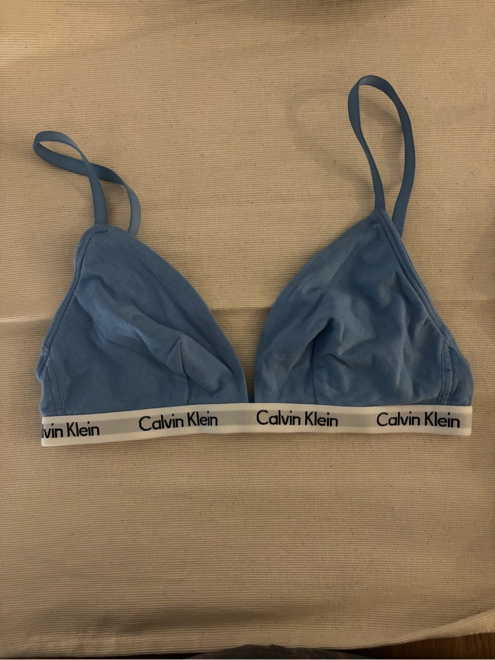 Calvin Klein Light Blue Triangle Bralette